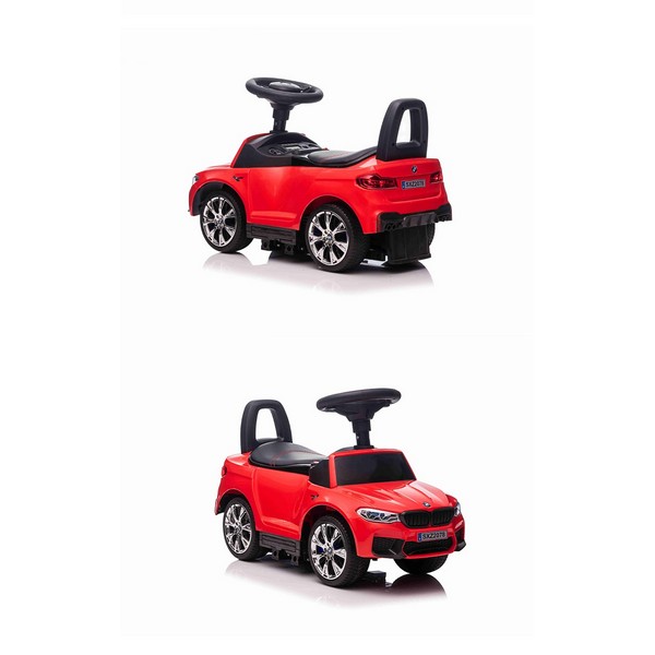 Продукт BMW M5 Licensed - Кола за избутване с родителски контрол 4 в 1 c меки гуми, Кожена седалка, 2022 година - 0 - BG Hlapeta